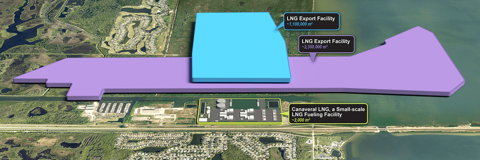This artist’s rendering is a conceptual design of a potential facility and is not intended for detailed engineering purposes.